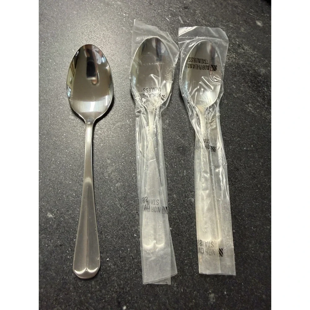 Vintage Northland Stainless Korea Flatware 9pc Lot NOS Sealed Spoons Forks